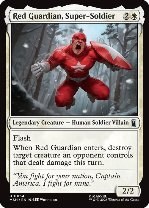 Image for Red Guardian, Super-Soldier (34) [Marvel Super Heroes] - Magic: The Gathering