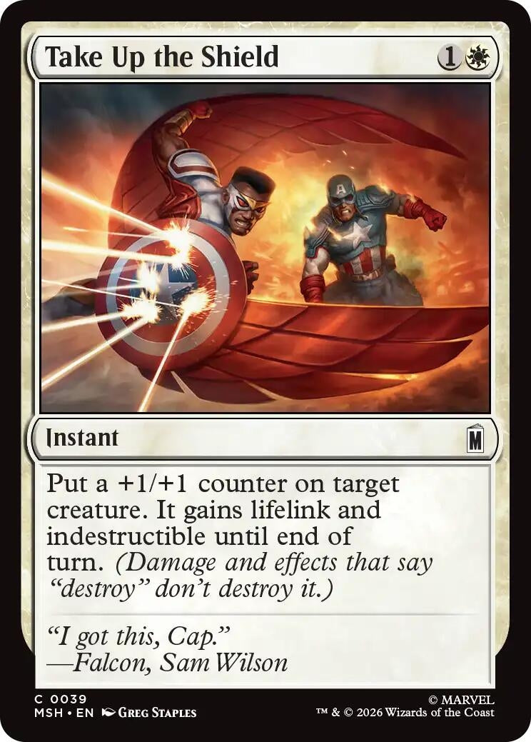 Image for Take Up the Shield (39) [Marvel Super Heroes] - Magic: The Gathering