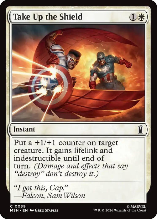 Image for Take Up the Shield (39) [Marvel Super Heroes] - Magic: The Gathering