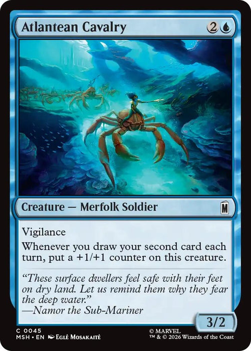 Image for Atlantean Cavalry (45) [Marvel Super Heroes] - Magic: The Gathering