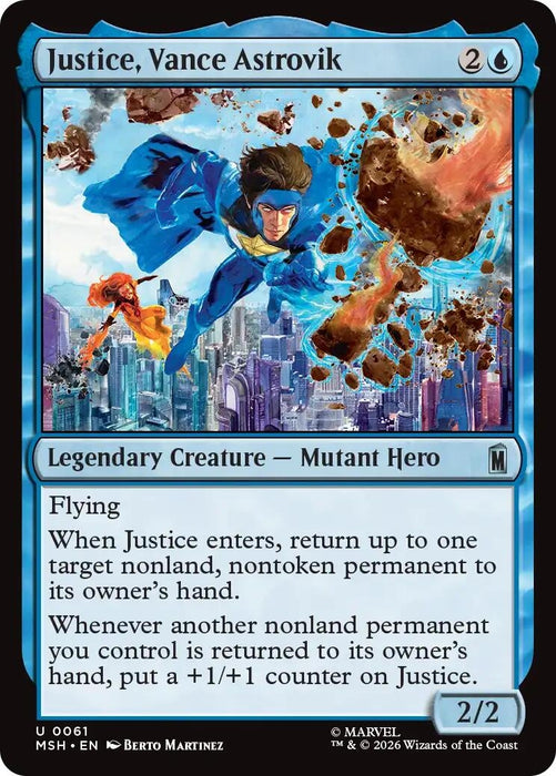 Image for Justice, Vance Astrovik (61) [Marvel Super Heroes] - Magic: The Gathering