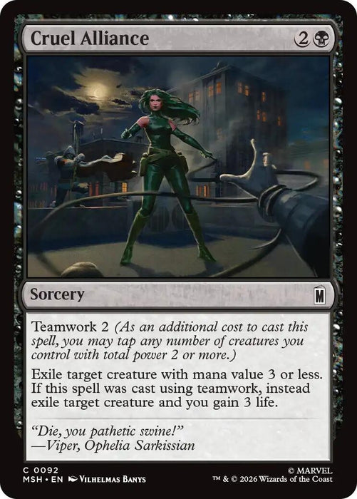 Image for Cruel Alliance (92) [Marvel Super Heroes] - Magic: The Gathering