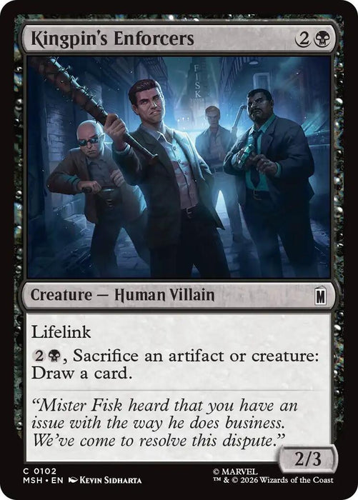 Image for Kingpin's Enforcers (102) [Marvel Super Heroes] - Magic: The Gathering