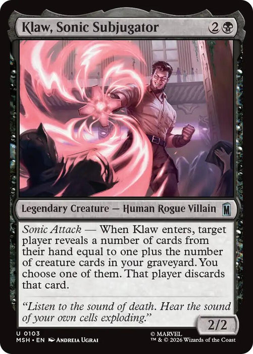 Image for Klaw, Sonic Subjugator (103) [Marvel Super Heroes] - Magic: The Gathering