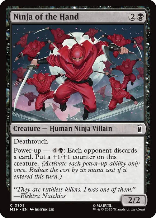 Image for Ninja of the Hand (108) [Marvel Super Heroes] - Magic: The Gathering