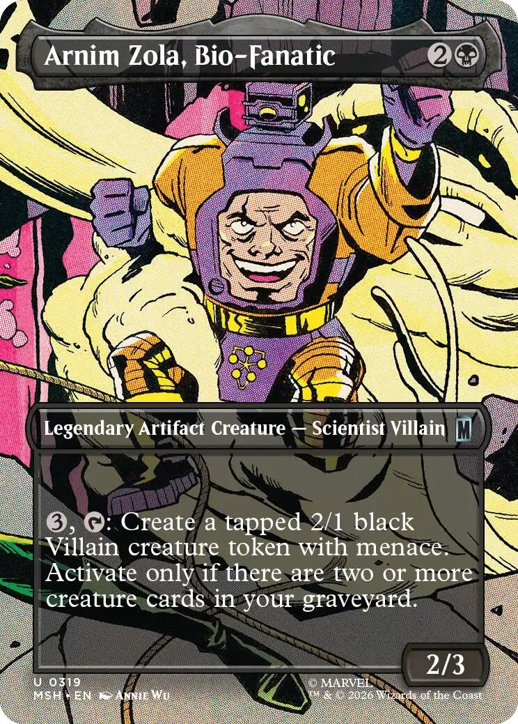 Image for Arnim Zola, Bio-Fanatic (Borderless) (319) [Marvel Super Heroes] - Magic: The Gathering