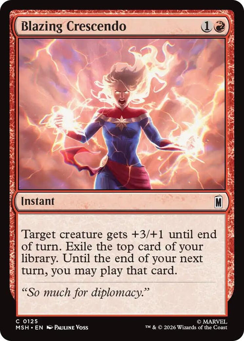 Image for Blazing Crescendo (125) [Marvel Super Heroes] - Magic: The Gathering