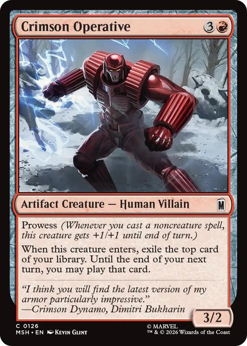Image for Crimson Operative (126) [Marvel Super Heroes] - Magic: The Gathering