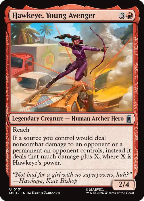 Image for Hawkeye, Young Avenger (131) [Marvel Super Heroes] - Magic: The Gathering