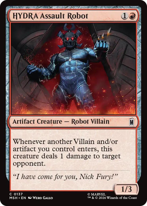 Image for HYDRA Assault Robot (137) [Marvel Super Heroes] - Magic: The Gathering