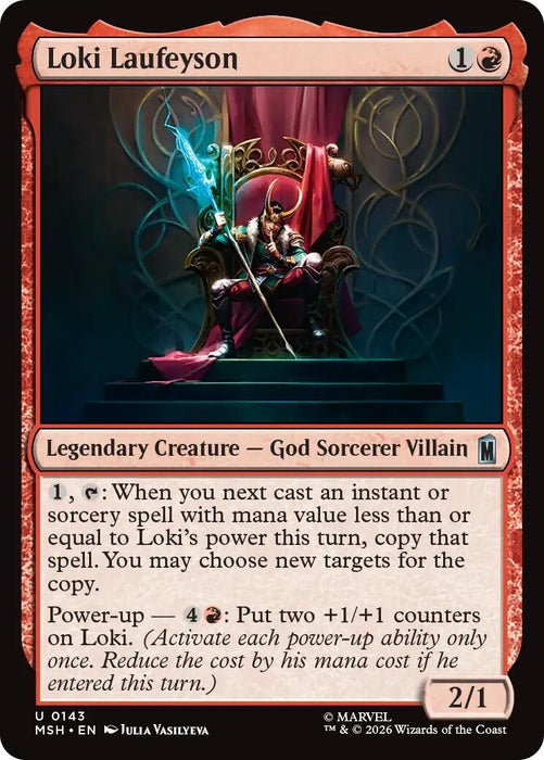 Image for Loki Laufeyson (143) [Marvel Super Heroes] - Magic: The Gathering