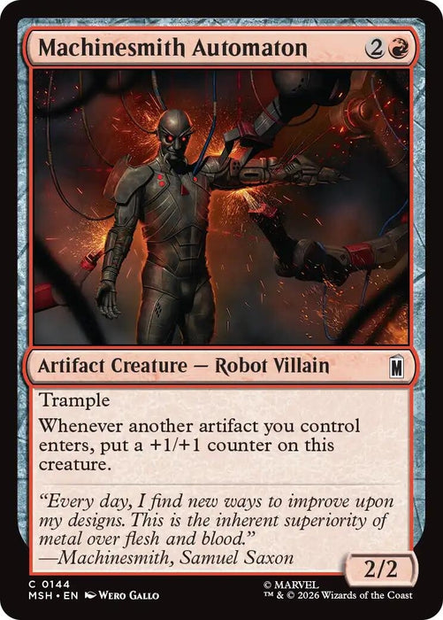 Image for Machinesmith Automaton (144) [Marvel Super Heroes] - Magic: The Gathering