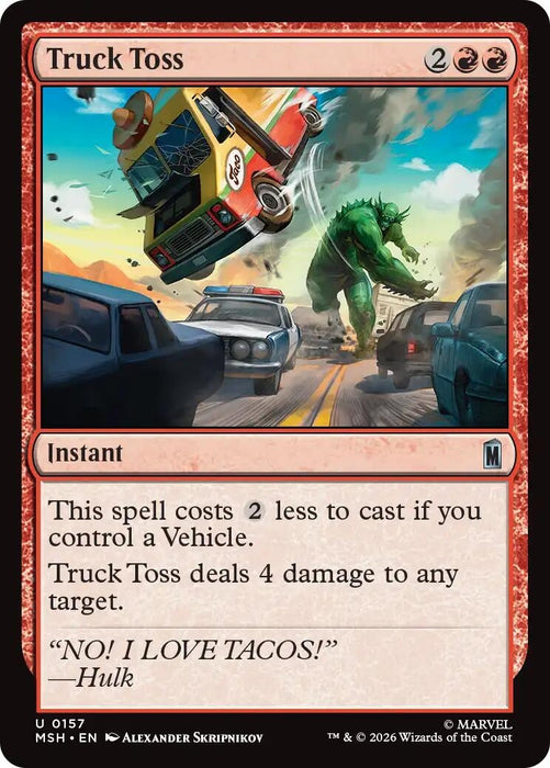 Image for Truck Toss (157) [Marvel Super Heroes] - Magic: The Gathering