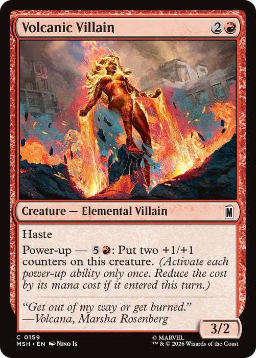 Image for Volcanic Villain (159) [Marvel Super Heroes] - Magic: The Gathering