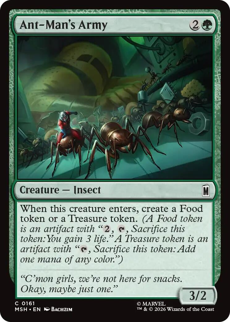 Image for Ant-Man's Army (161) [Marvel Super Heroes] - Magic: The Gathering