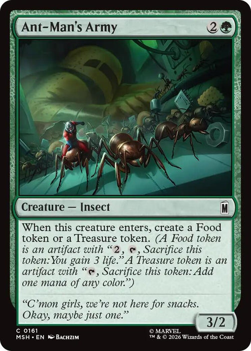 Image for Ant-Man's Army (161) [Marvel Super Heroes] - Magic: The Gathering