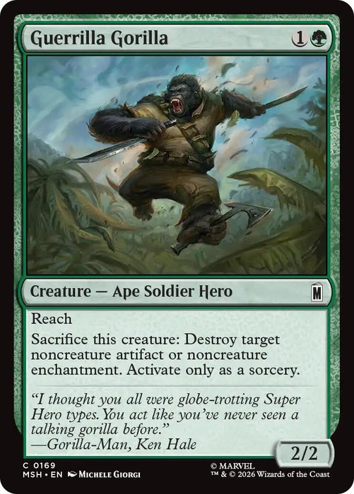 Image for Guerrilla Gorilla (169) [Marvel Super Heroes] - Magic: The Gathering