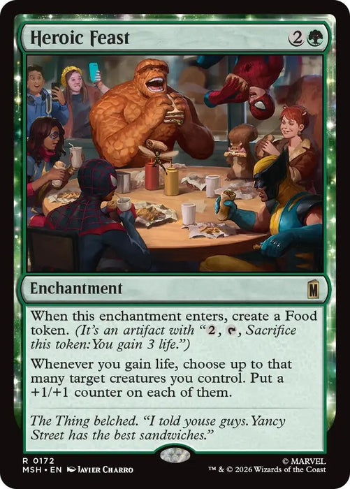 Image for Heroic Feast (172) [Marvel Super Heroes] - Magic: The Gathering