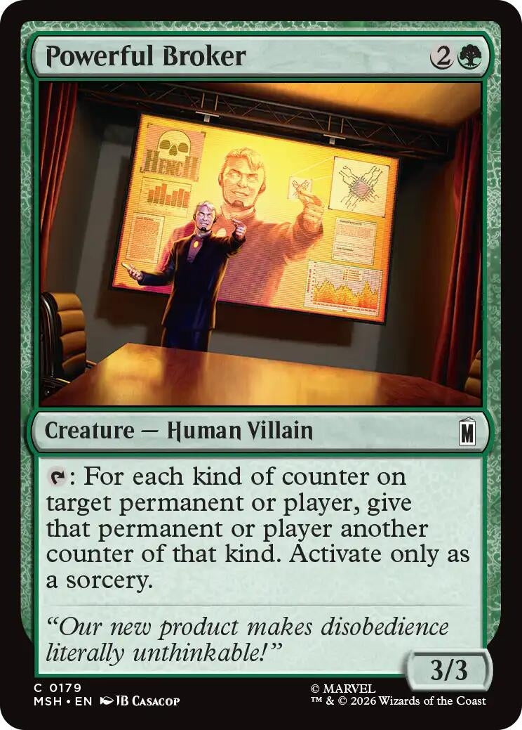 Image for Powerful Broker (179) [Marvel Super Heroes] - Magic: The Gathering