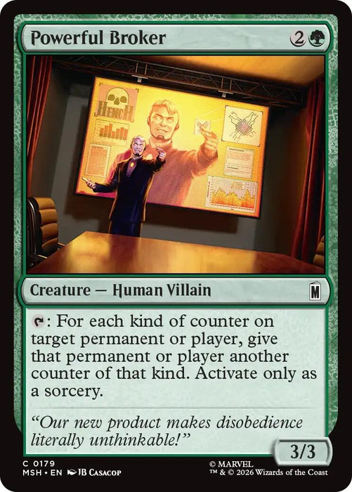 Image for Powerful Broker (179) [Marvel Super Heroes] - Magic: The Gathering