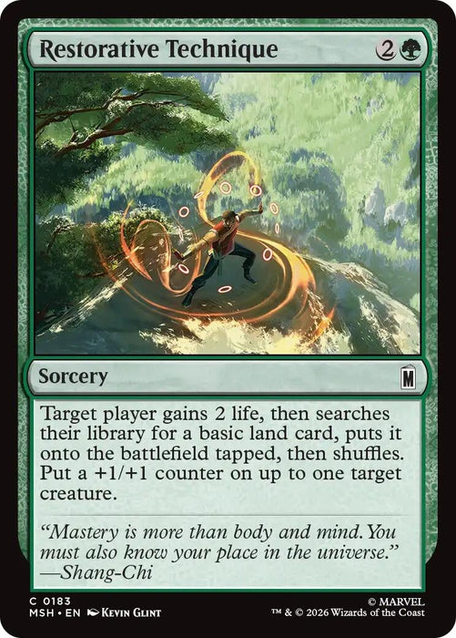 Image for Restorative Technique (183) [Marvel Super Heroes] - Magic: The Gathering