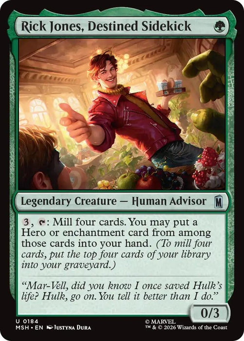 Image for Rick Jones, Destined Sidekick (184) [Marvel Super Heroes] - Magic: The Gathering
