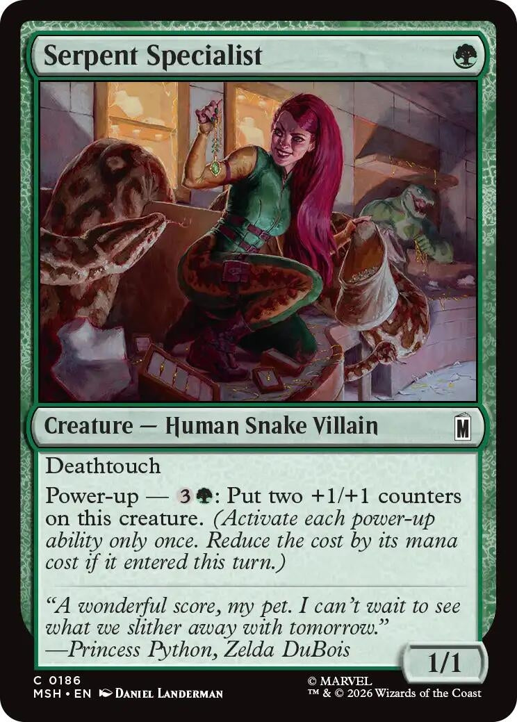 Image for Serpent Specialist (186) [Marvel Super Heroes] - Magic: The Gathering
