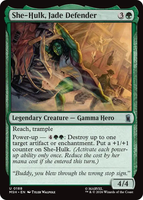 Image for She-Hulk, Jade Defender (188) [Marvel Super Heroes] - Magic: The Gathering