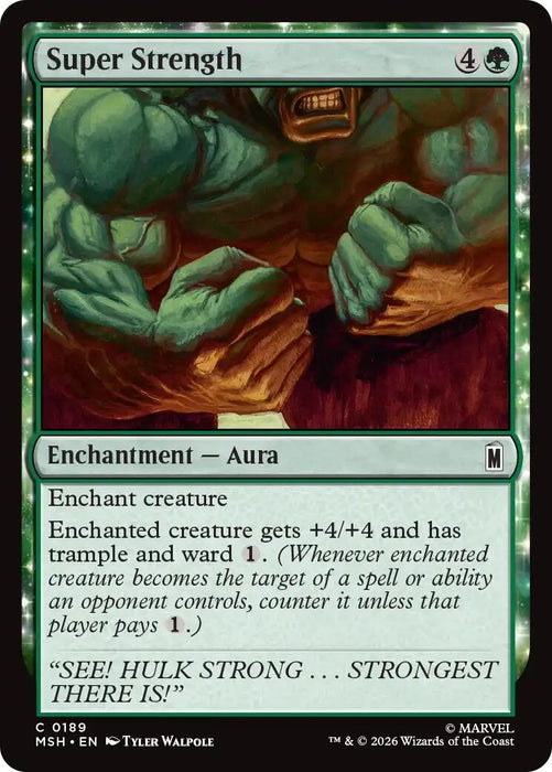Image for Super Strength (189) [Marvel Super Heroes] - Magic: The Gathering