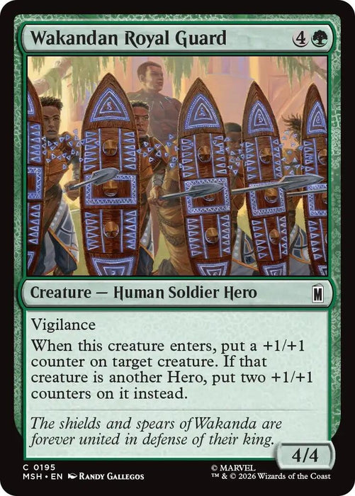 Image for Wakandan Royal Guard (195) [Marvel Super Heroes] - Magic: The Gathering