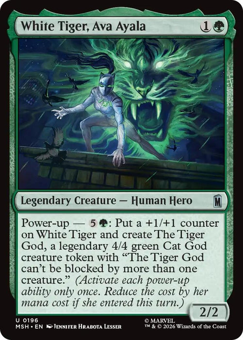 Image for White Tiger, Ava Ayala (196) [Marvel Super Heroes] - Magic: The Gathering