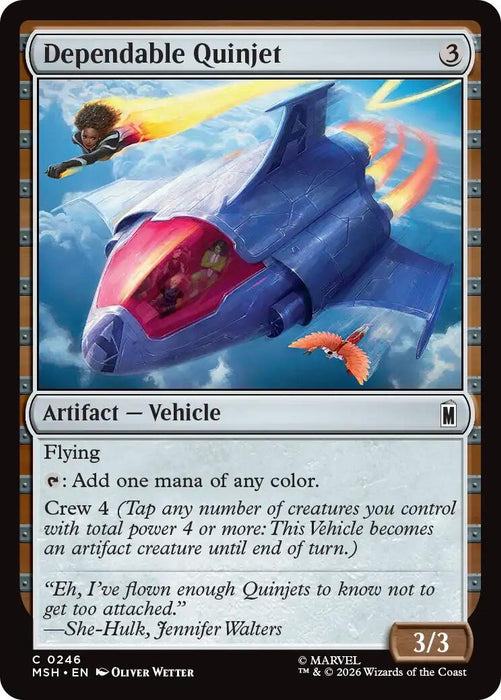 Image for Dependable Quinjet (246) [Marvel Super Heroes] - Magic: The Gathering