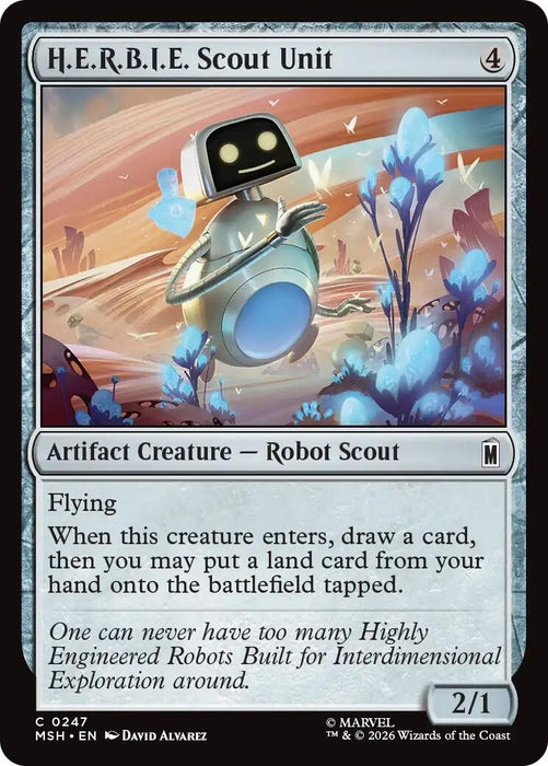Image for H.E.R.B.I.E. Scout Unit (247) [Marvel Super Heroes] - Magic: The Gathering