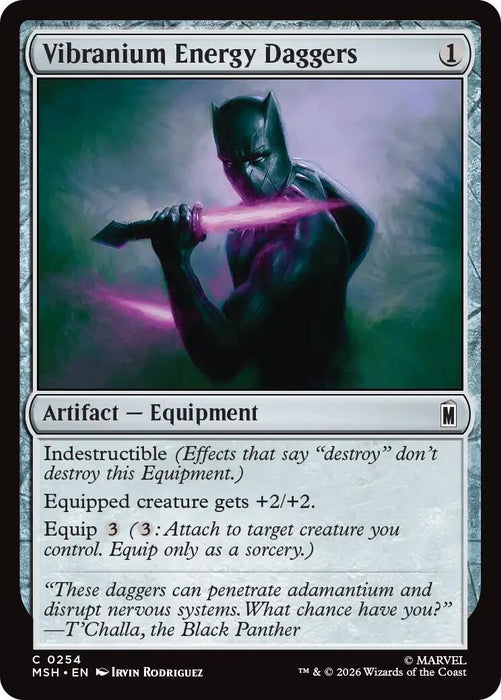 Image for Vibranium Energy Daggers (254) [Marvel Super Heroes] - Magic: The Gathering