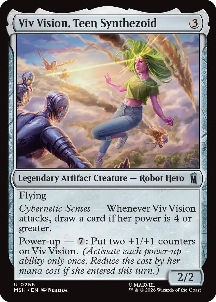 Image for Viv Vision, Teen Synthezoid (256) [Marvel Super Heroes] - Magic: The Gathering