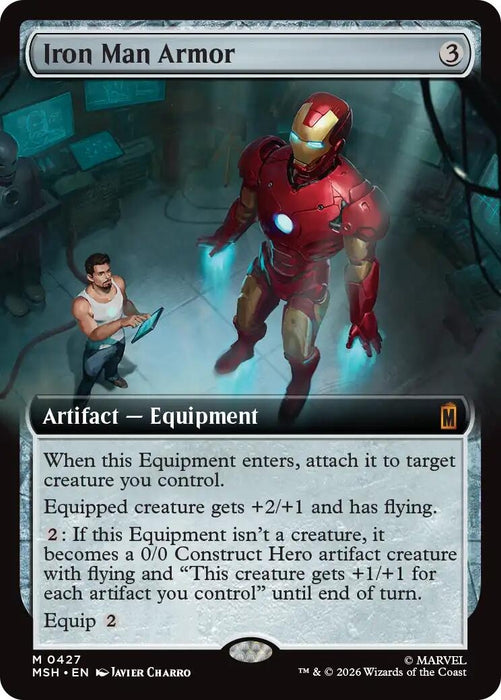 Image for Iron Man Armor (Extended Art) (427) [Marvel Super Heroes] - Magic: The Gathering