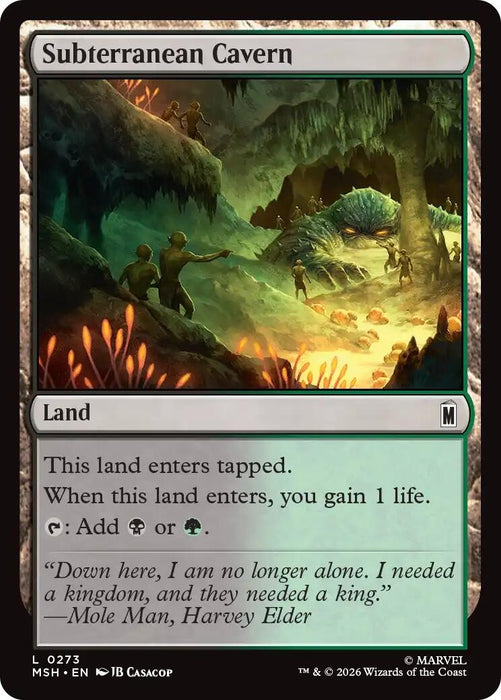 Image for Subterranean Cavern (273) [Marvel Super Heroes] - Magic: The Gathering