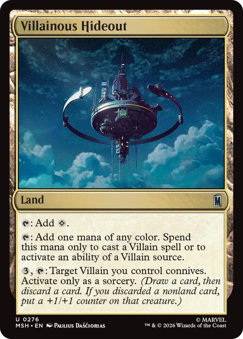Image for Villainous Hideout (276) [Marvel Super Heroes] - Magic: The Gathering