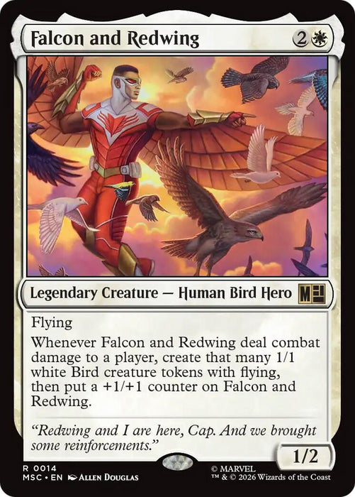 Image for Falcon and Redwing (14) [Commander: Marvel Super Heroes] - Magic: The Gathering