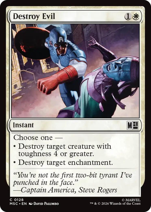 Image for Destroy Evil (128) [Commander: Marvel Super Heroes] - Magic: The Gathering