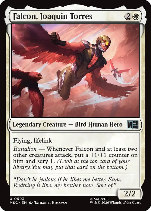 Image for Falcon, Joaquin Torres (593) [Commander: Marvel Super Heroes] - Magic: The Gathering