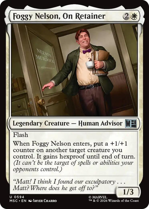 Image for Foggy Nelson, On Retainer (594) [Commander: Marvel Super Heroes] - Magic: The Gathering