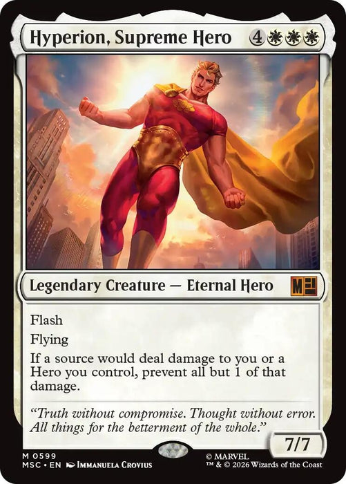 Image for Hyperion, Supreme Hero (599) [Commander: Marvel Super Heroes] - Magic: The Gathering
