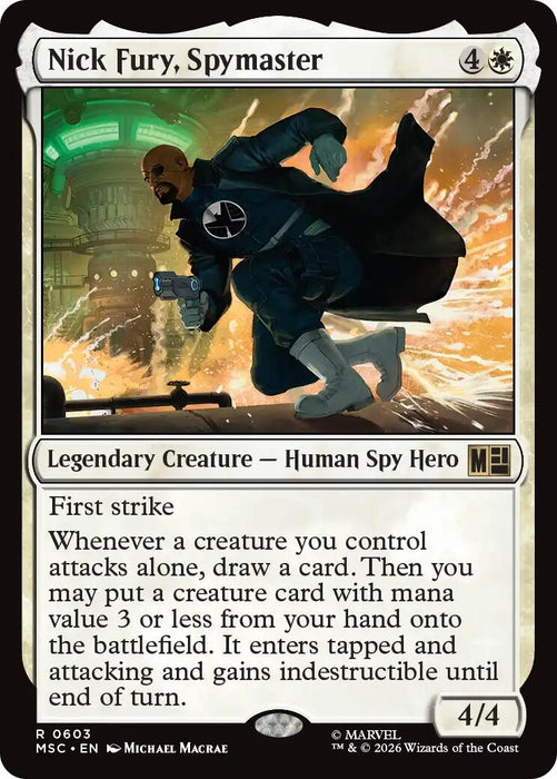 Image for Nick Fury, Spymaster (603) [Commander: Marvel Super Heroes] - Magic: The Gathering