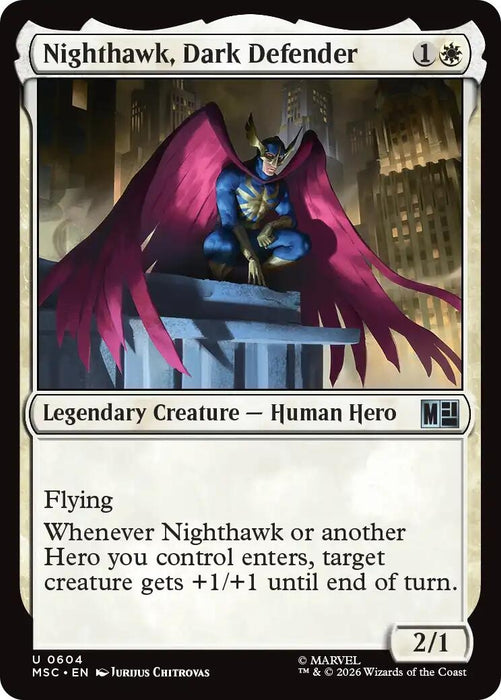 Image for Nighthawk, Dark Defender (604) [Commander: Marvel Super Heroes] - Magic: The Gathering