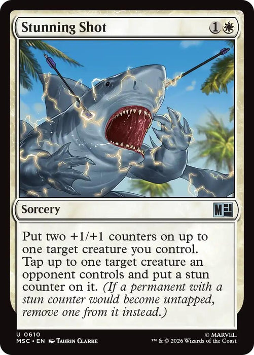 Image for Stunning Shot (610) [Commander: Marvel Super Heroes] - Magic: The Gathering