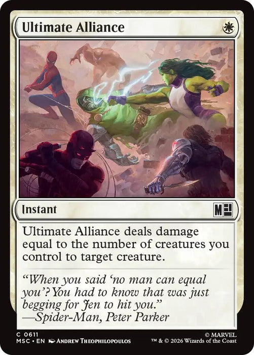 Image for Ultimate Alliance (611) [Commander: Marvel Super Heroes] - Magic: The Gathering