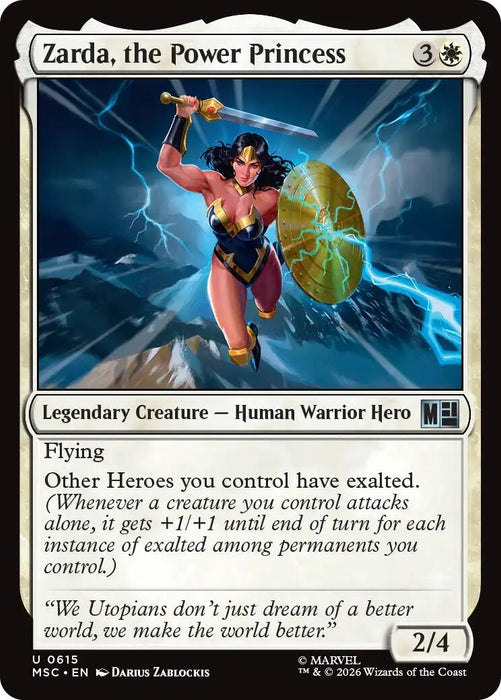 Image for Zarda, the Power Princess (615) [Commander: Marvel Super Heroes] - Magic: The Gathering
