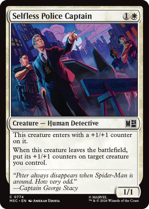 Image for Selfless Police Captain (774) [Commander: Marvel Super Heroes] - Magic: The Gathering