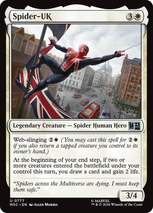 Image for Spider-UK (777) [Commander: Marvel Super Heroes] - Magic: The Gathering